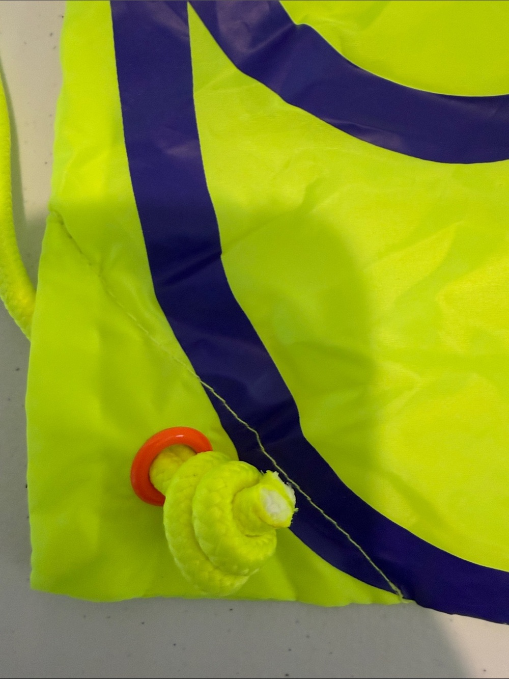 NIKE Racing Neon Yellow Drawstring Backpack - Picture 7 of 7